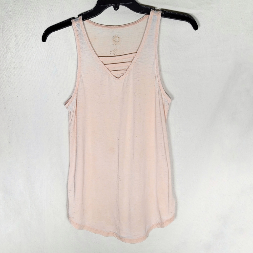 Pink sleeveless tshirt tank workout athletic gym athleisure S small women's